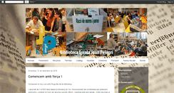 Desktop Screenshot of biblioteca.joanpelegri.cat